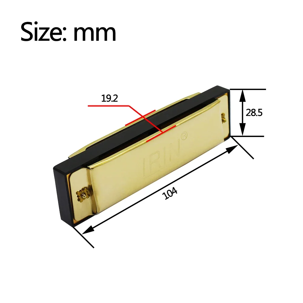IRIN هارمونيكا 10 فتحات 20 نغم - مراجعة Harmonica 10 Hole وسعره