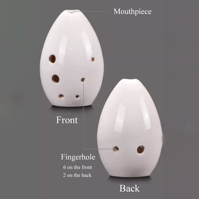 8 حفرة Xun Orff F لهجة الكراك  - مراجعة Ocarina Ceramic وسعره