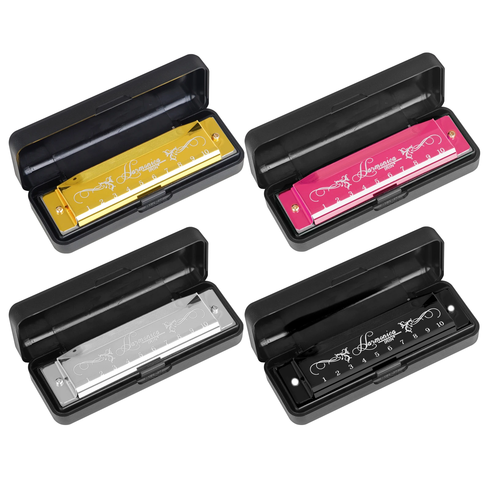 IRIN 10 حفرة 20 لهجة هارمونيكا - مراجعة Harmonica 10 Hole وسعره
