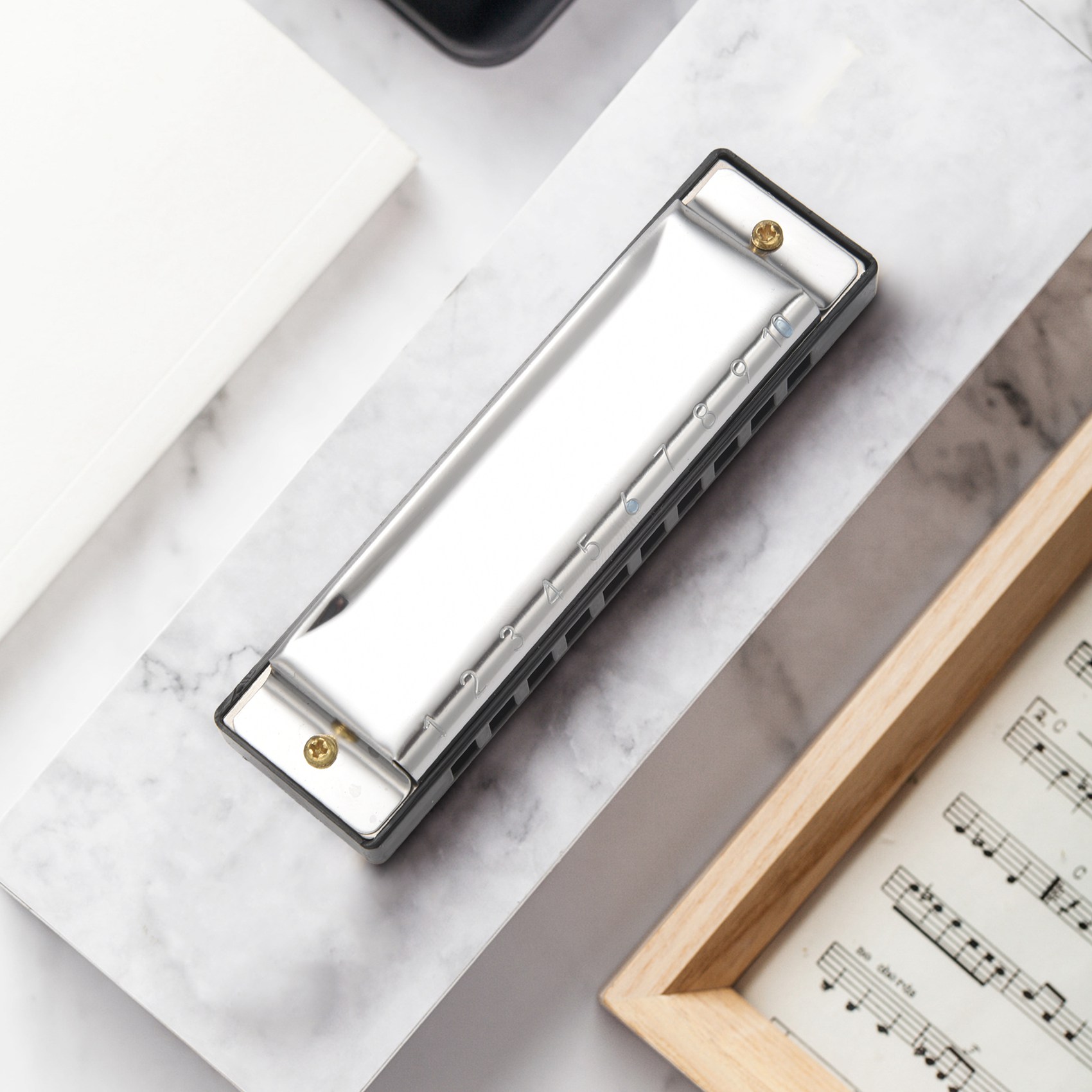 هارمونيكا بلوزية بـ 10 ثقوب من - مراجعة Harmonica 10 Hole وسعره