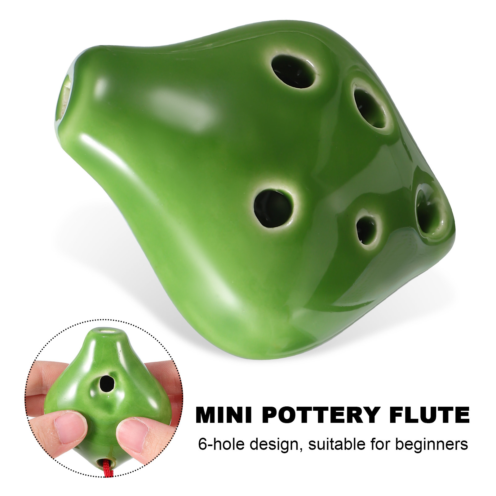أوكارينا سيراميك صغيرة بـ 6 فت - مراجعة Ocarina Ceramic وسعره