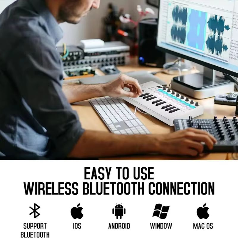 لوحة مفاتيح ميدي M-Vave Smk-25 - مراجعة Midi Controller Pad وسعره