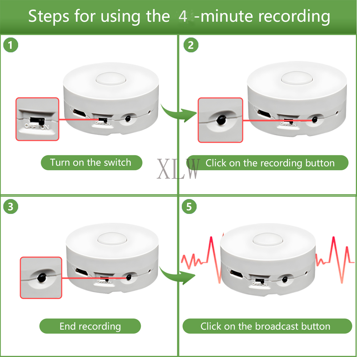 زر تسجيل صوتي 4 متر للحيوانات  - مراجعة Audio Music Box وسعره