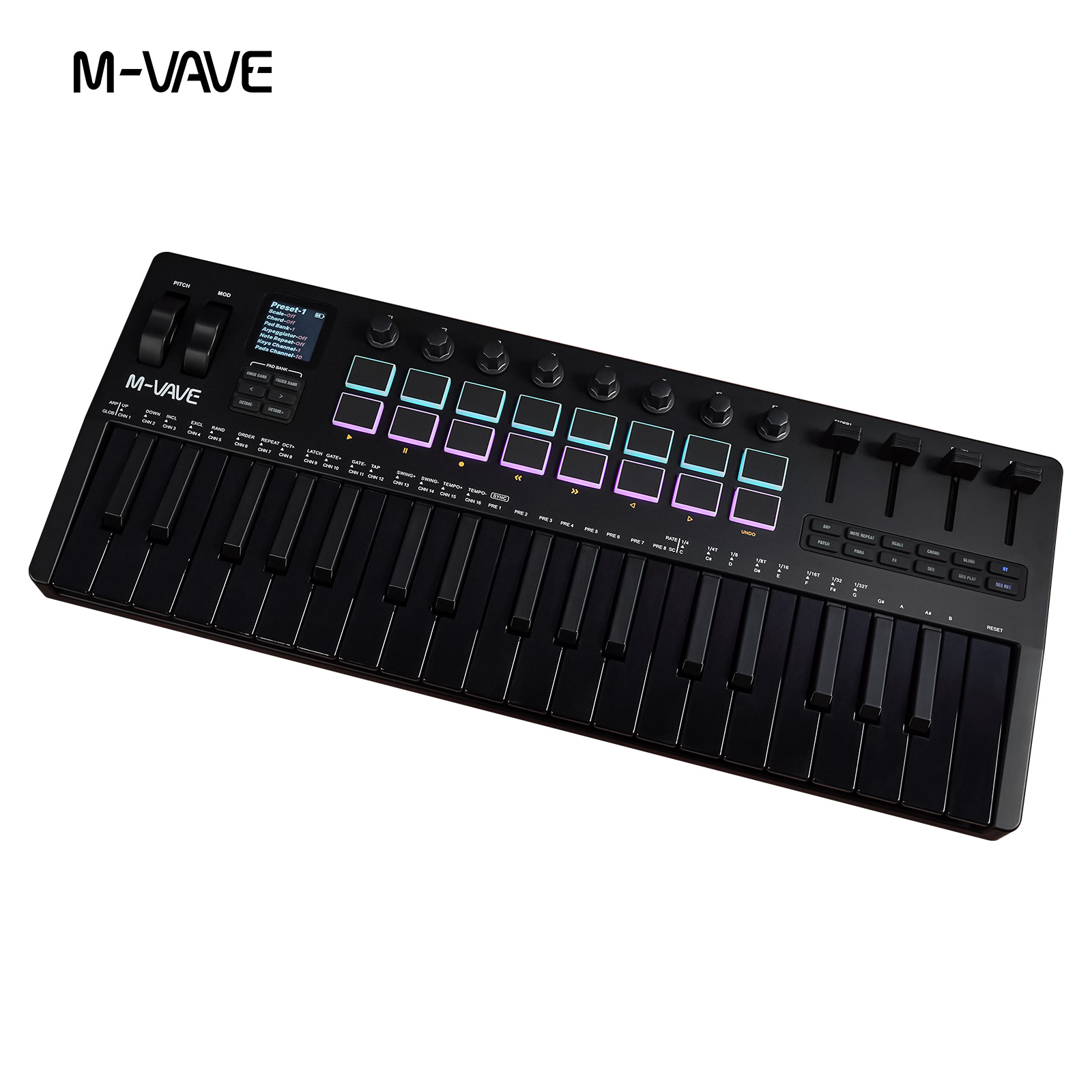 وحدة تحكم M-VAVE SMK-37 USB MI - مراجعة Midi Controller Pad وسعره